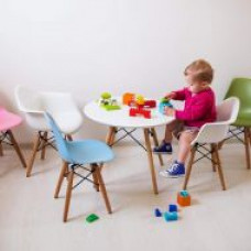 Детский стул Тауэр Вaby пластиковый голубой