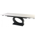 Стіл OVIDIO CERAMIC 160(240)*90 білий дуб/чорний каркас
