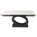 Стіл OVIDIO CERAMIC 160(240)*90 білий дуб/чорний каркас (фото 3)