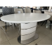 Стіл SANREMO CERAMIC 140(180)*80 білий ефект мармуру/білий глянець (фото 4)