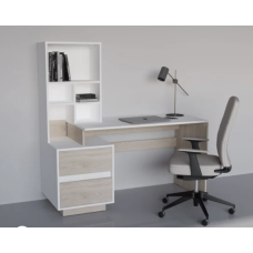 Комп’ютерний стіл HECTOR B/G (білий діамант / гікорі рокфорд світлий)