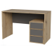 Комп’ютерний стіл VICTOR D/А 120×60 (дуб артизан / антрацит) (фото 3)