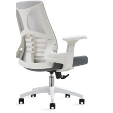 Комп’ютерне крісло SAM (сіре / білий каркас)