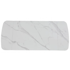 Стіл DUBLIN CERAMIC 120(180)×80 (білий мат / чорний каркас) (фото 3)