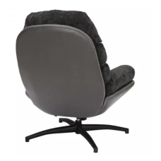 Крісло GISELLE (чорне, тканина 242 / синтетична шкіра 244)