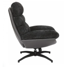 Крісло GISELLE (чорне, тканина 242 / синтетична шкіра 244)