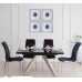 Обідній стіл Кемел (чорний глянець, 1400/1800×850×760 мм) (фото 2)
