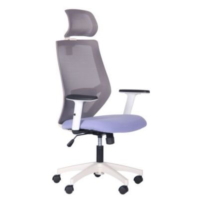Крісло Lead White HR сидіння Нест-08 сіра/спинка Сітка HY-109 сіра