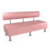 Диван Solo1500x540x750 рожевий