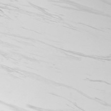 FJORD (Фіорд) SILVER SHADOW,  Стіл розкладний, біла з сріблом матова кераміка на склі, білі металеві ніжки. Розмір: 2000(+500+500)x1000x760 мм