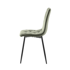 Cтілець ANETTE чорний каркас/оливковий Cтілець ANETTE чорний каркас/оливковий