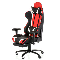 Крісло ExtremeRace black/red/white with footrest