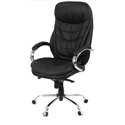 Крісло АКЛАС Валенсія Soft CH MB (Шкіра LC-A Black)