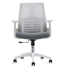Комп’ютерне крісло SAM (сіре / білий каркас)