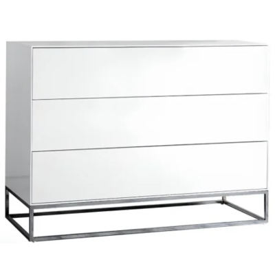 Комод Шайн (білий глянець, 110×45×82 см)