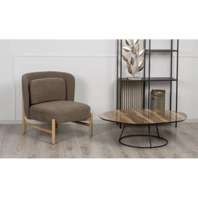 Журнальний стіл Камерун (дерево глянець, Ø110×90×36 см) 