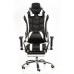 Крісло  ExtremeRace black/white with footrest 