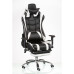 Крісло  ExtremeRace black/white with footrest  (фото 5)