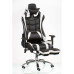 Крісло  ExtremeRace black/white with footrest  (фото 7)