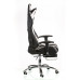 Крісло  ExtremeRace black/white with footrest  (фото 11)
