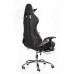 Крісло  ExtremeRace black/white with footrest  (фото 14)