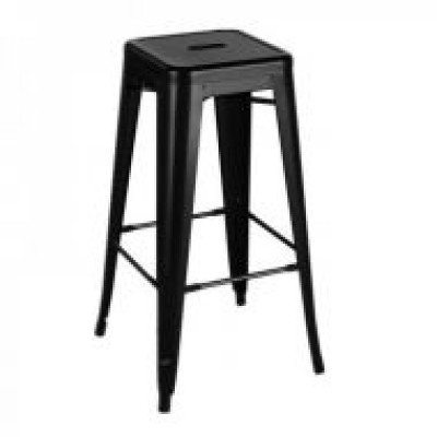 Стілець барний Толікс (Толикс) високий металевий, чорний