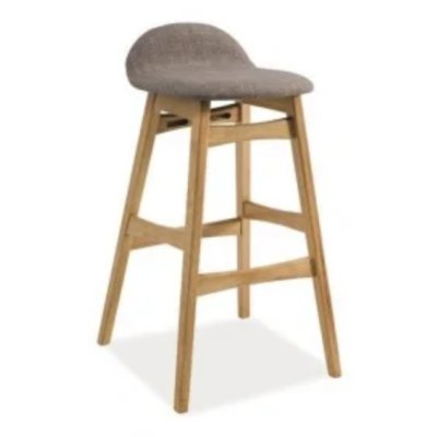 Барний стілець TRENTO дуб / сірий TAP.40