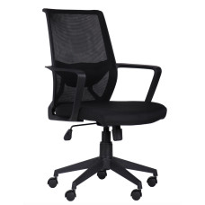 Крісло Tin сидіння Саванна nova Black 19/спинка Сітка SL-00 чорна