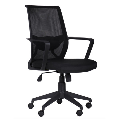 Крісло Tin сидіння Саванна nova Black 19/спинка Сітка SL-00 чорна
